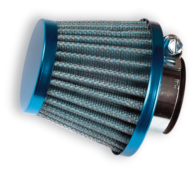 Filtru aer tuning universal conic D28/35mm drept, albastru