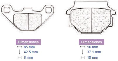 Placute frana Kram it, cod 2082, Carbone Lorraine