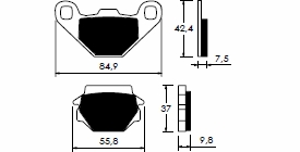 Placute de frana Batavus, cod P-10783