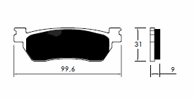 Placute de frana Italjet, cod P-12192