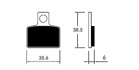 Placute de frana Aprilia, cod P-12196
