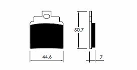 Placute de frana Arctic cat, cod P-12197