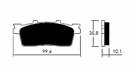 Placute de frana Daelim, cod P-12206