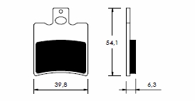 Placute de frana She-lung, cod Y-238